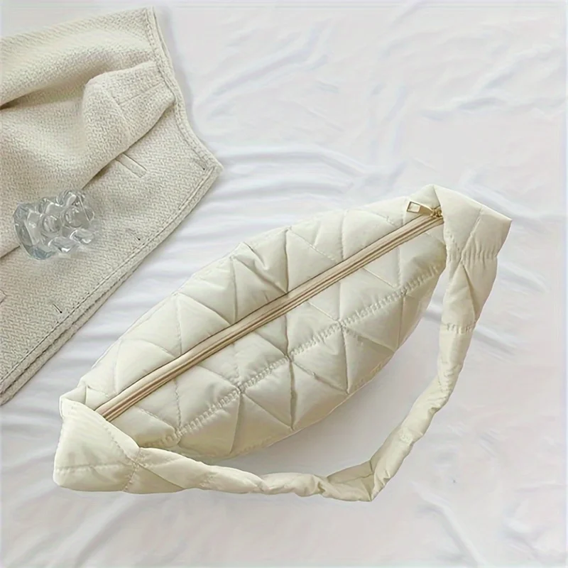 Stylish Quilted Puffer Crossbody Tote Bag ,Ideal for Daily Use - Fashionable Shoulder Bag with Convenient Quilt Stitch Design