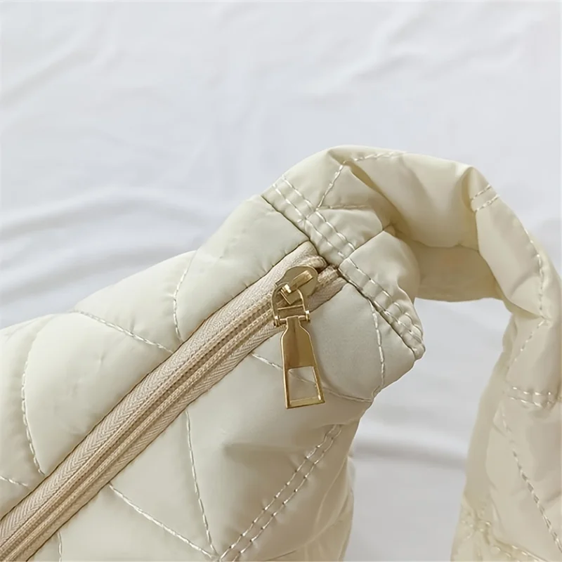 Stylish Quilted Puffer Crossbody Tote Bag ,Ideal for Daily Use - Fashionable Shoulder Bag with Convenient Quilt Stitch Design