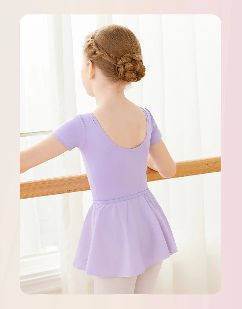 Girls Pink Ballet Skirt Pull On Dance Skirts Chiffon Ballet Skirts for Toddler Girls Cute Skirt for Little Girls