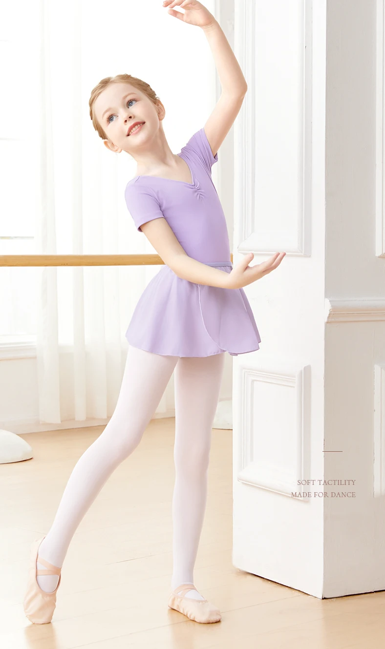Girls Pink Ballet Skirt Pull On Dance Skirts Chiffon Ballet Skirts for Toddler Girls Cute Skirt for Little Girls