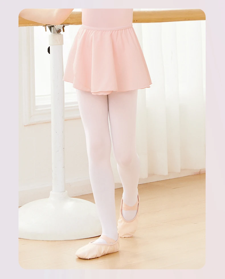 Girls Pink Ballet Skirt Pull On Dance Skirts Chiffon Ballet Skirts for Toddler Girls Cute Skirt for Little Girls