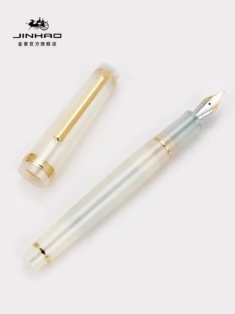 Jinhao 82 Fountain Pen New Color Acrylic Luxury Ink Pen EF/F/M/Bent Nib Business Office School Supplies Writing Pen Stationery