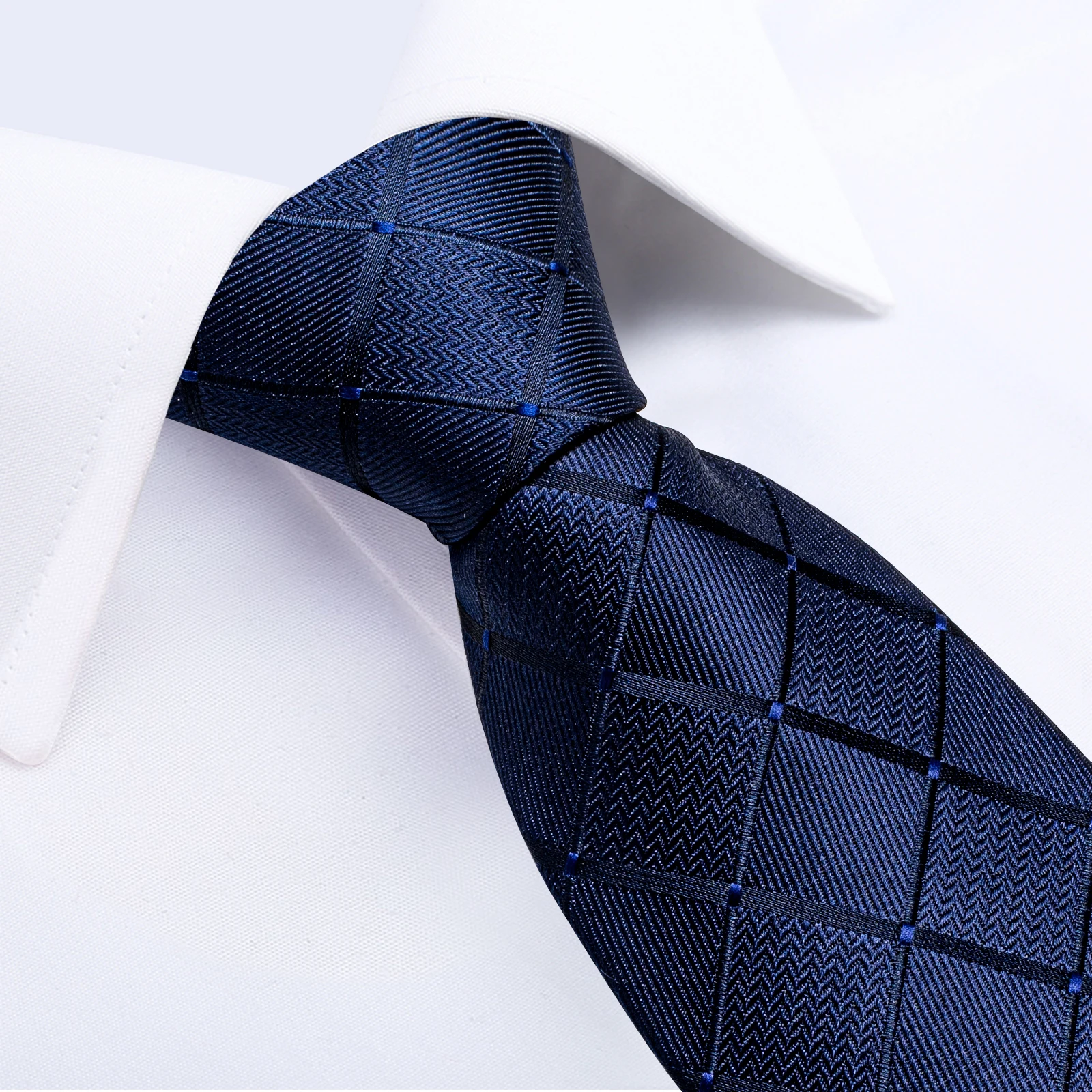 Men's Zipper Ties Pre-tied 8CM Lazy Necktie with Pocket Square Cufflinks for Business Wedding Prom Men Accessories Gravats Gift