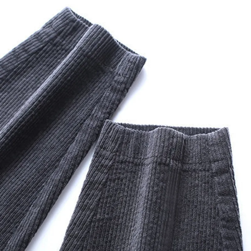 Plush Thick Casual Pants Women's Corduroy Warm Pants Autumn Winter Leggings High Waist Harem Pants Trousers Women Брюкиженские