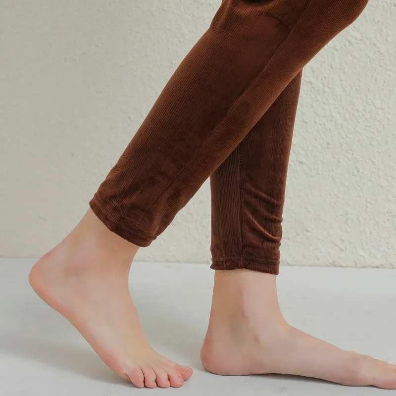 Plush Thick Casual Pants Women's Corduroy Warm Pants Autumn Winter Leggings High Waist Harem Pants Trousers Women Брюкиженские