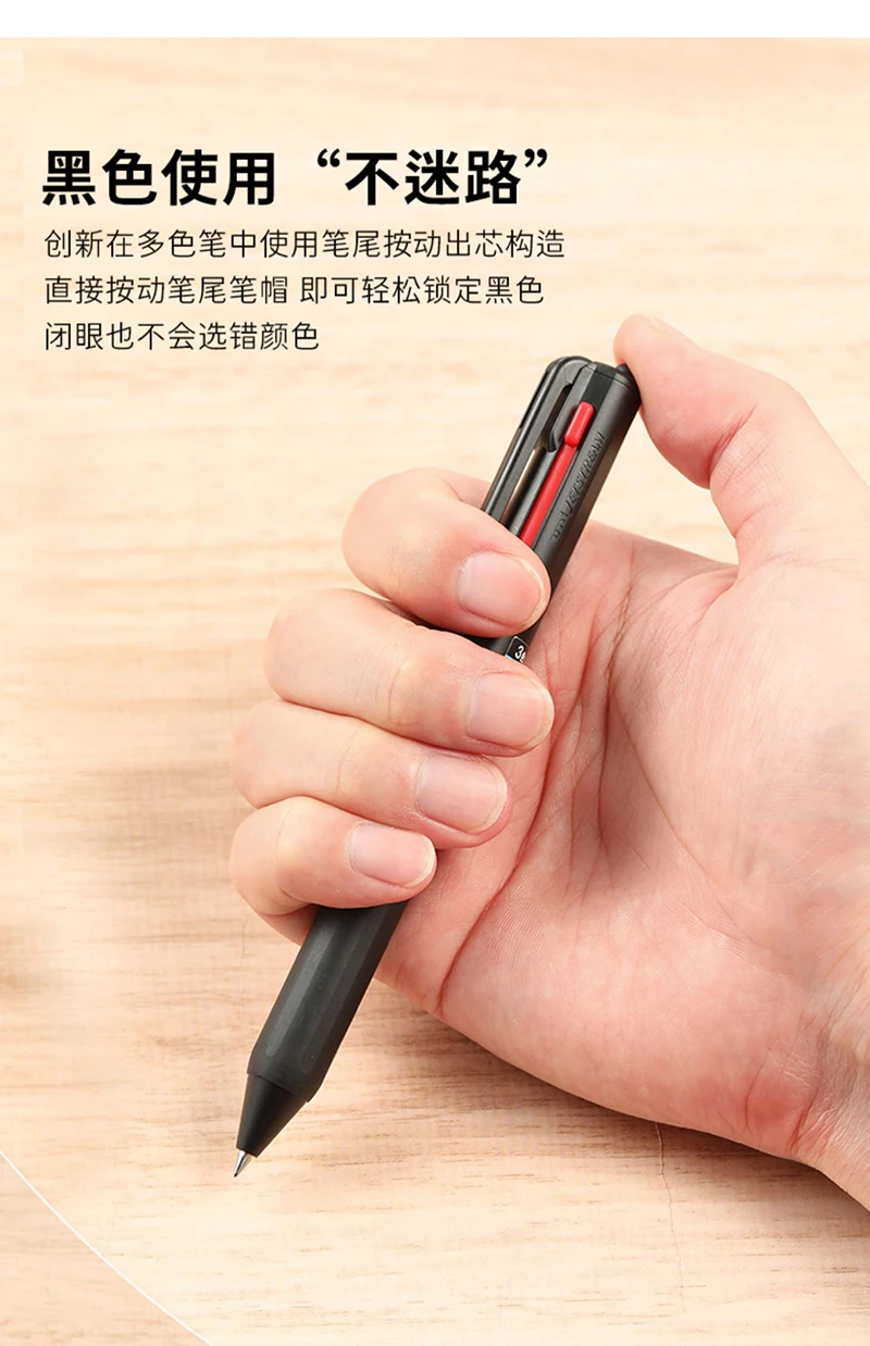 Uni Colored Ballpoint Pen, Jetstream 0.5/0.7mm 3 in 1 Multi Pens, Low Viscosity Ultra-smooth Oil Ink Non-slip Comfort Stationery