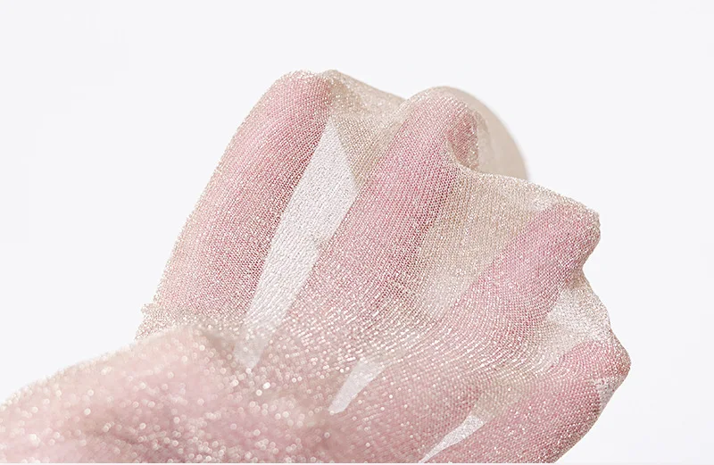 4 Pairs Women's Fashion sexy shiny Glitters Korean style silver silk socks Luxury design High Quality Women's Mesh Thin socks