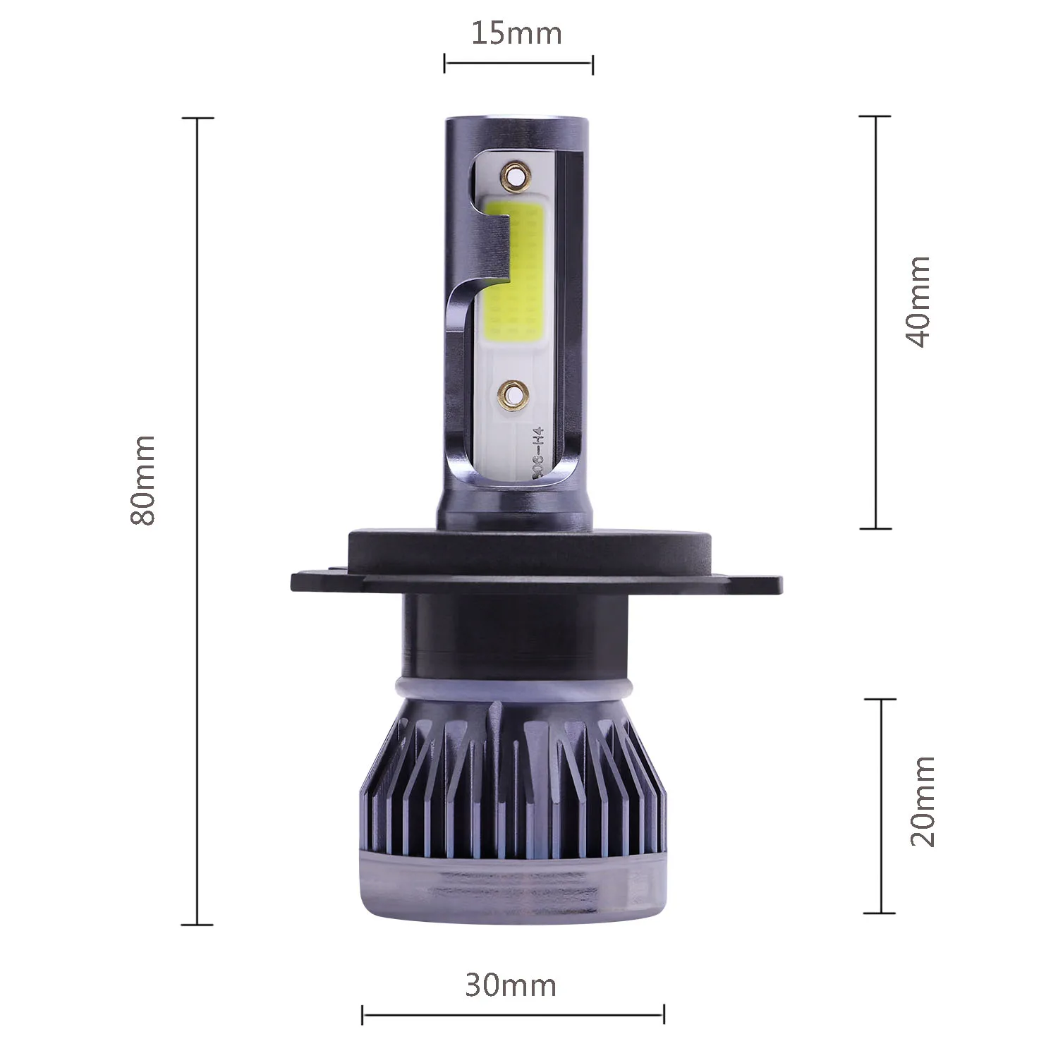 2Pcs LED H4 H7 Car Headlight H1 LED Bulb H8 H11 9005 HB3 9006 HB4 9004 HB1 H3 HB5 H13 Led Lights 20000LM Turbo Lampada 12V