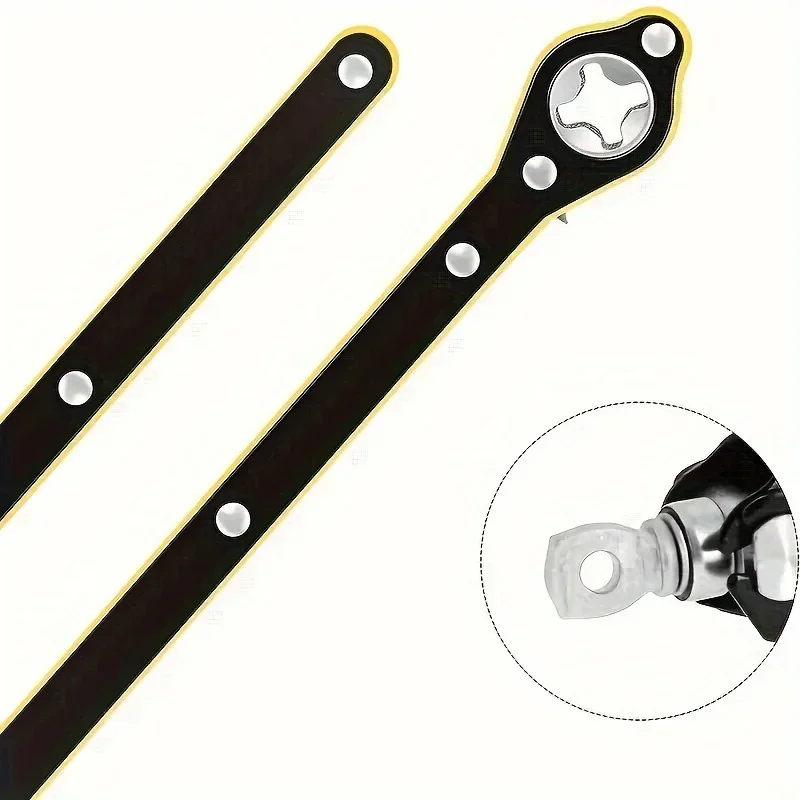 Car Labor-saving Jack Ratchet Wrench Scissor Jack Garage Tire Wheel Lug Wrench Handle Labor-saving Wrench Car Repair Tool