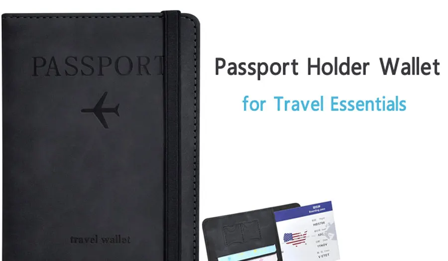 Passport Holder for Travel Essentials Passport Wallet Cover Case for Travel Accessories,Passport Book Holders for Women/Men