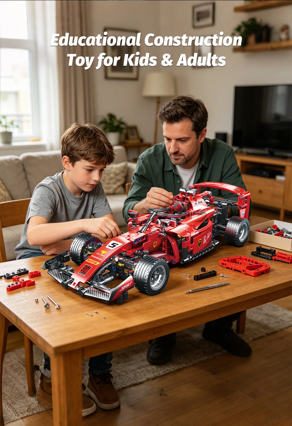 ToylinX RC Race Cars Building Sets Building Blocks Car Cool Collectible Model Car Kits Toys Christmas Gift