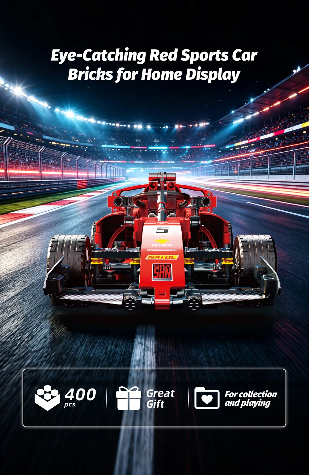 ToylinX RC Race Cars Building Sets Building Blocks Car Cool Collectible Model Car Kits Toys Christmas Gift