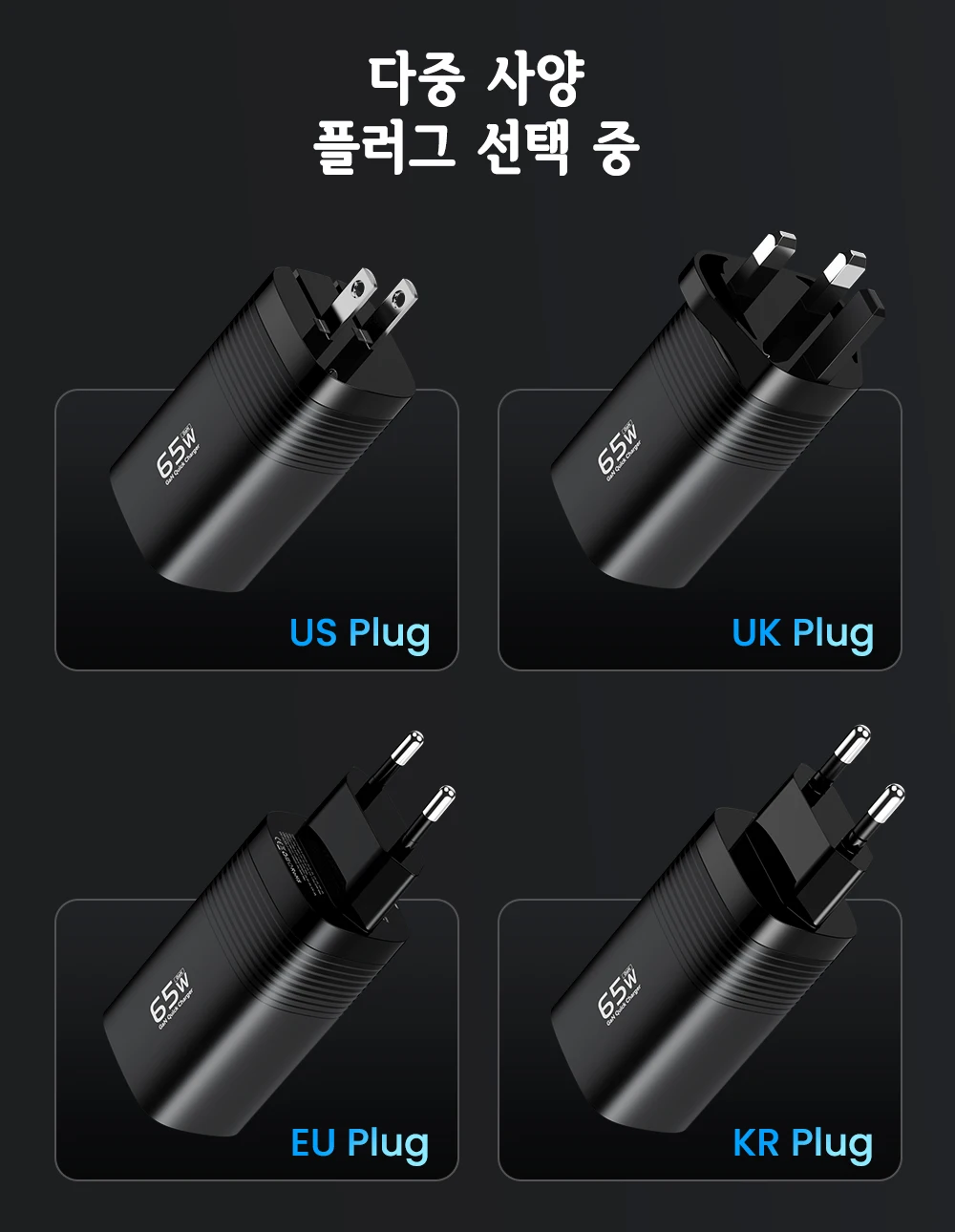ASOMETECH GaN USB Type C Charger 65W 45W PPS PD QC4.0 Quick Charger For Macbook Laptop IPAD Tablet iPhone 16 Samsung S23 Ultra