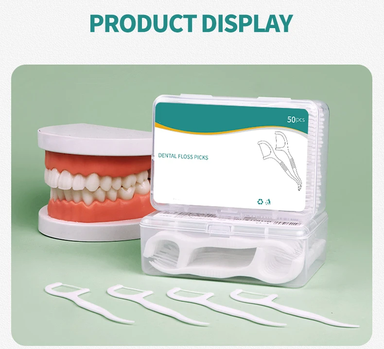 1000/600/300/150PCS - Ultra fine dental floss stick - Clean the gaps between teeth with one piece - Oral care tool