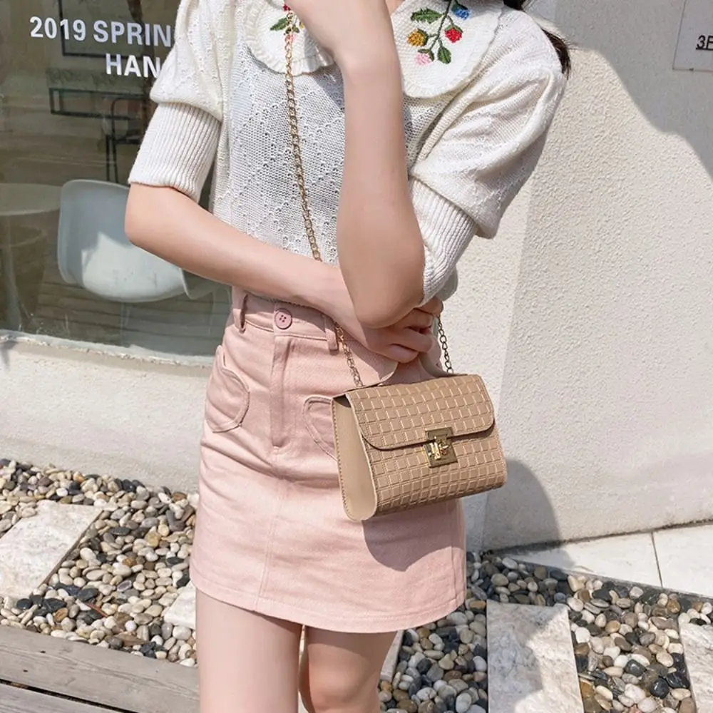 Minimalist Pu Leather Chain Shoulder Bag High-capacity Underarm Handbag Single Shoulder Bag Tote Bags Female Crossbody Bag