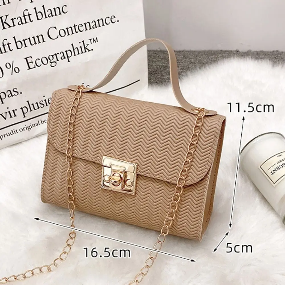 Minimalist Pu Leather Chain Shoulder Bag High-capacity Underarm Handbag Single Shoulder Bag Tote Bags Female Crossbody Bag