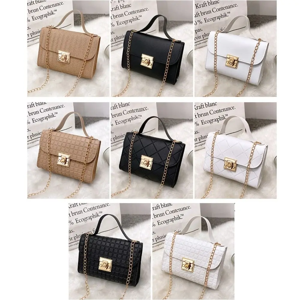 Minimalist Pu Leather Chain Shoulder Bag High-capacity Underarm Handbag Single Shoulder Bag Tote Bags Female Crossbody Bag