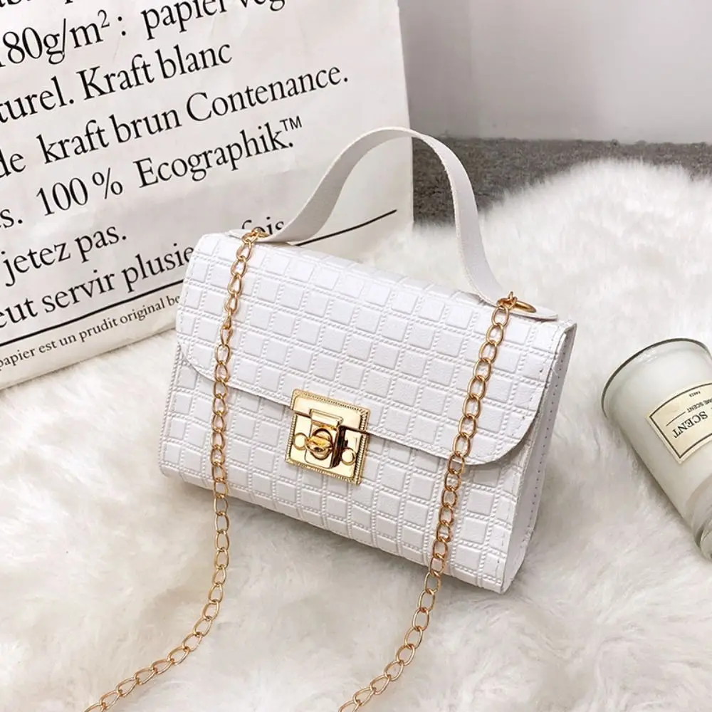 Minimalist Pu Leather Chain Shoulder Bag High-capacity Underarm Handbag Single Shoulder Bag Tote Bags Female Crossbody Bag