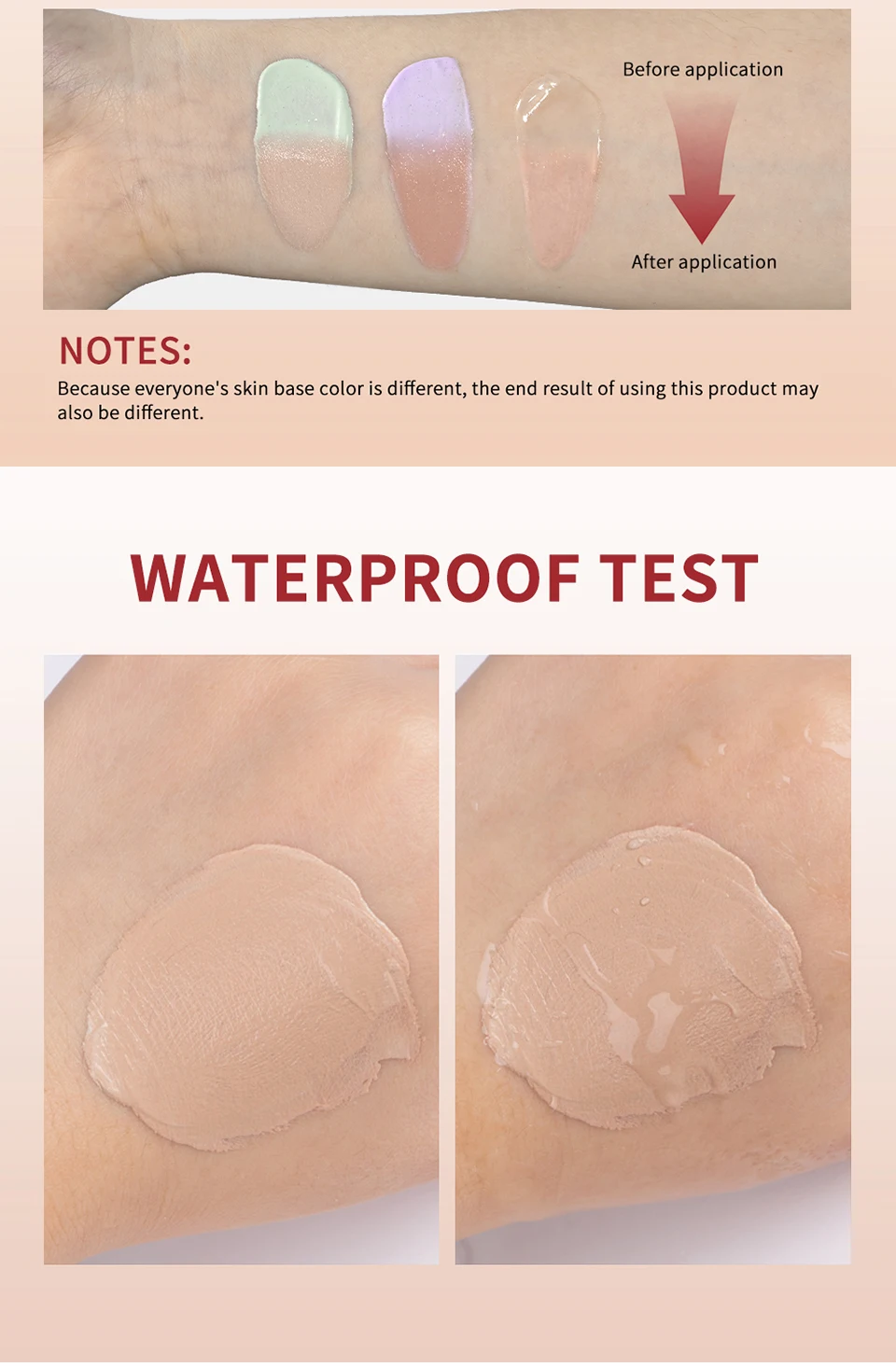 CC Cream Color Changing Liquid Foundation Centella Korean High Coverage Foundation Foundation Cream for Face Base Makeup