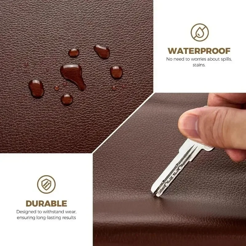 Leather Repair Tape Self Adhesive Leather Repair Patch Sofas Couch Furniture Car Seat Cuttable Refinisher for Home Restaurant