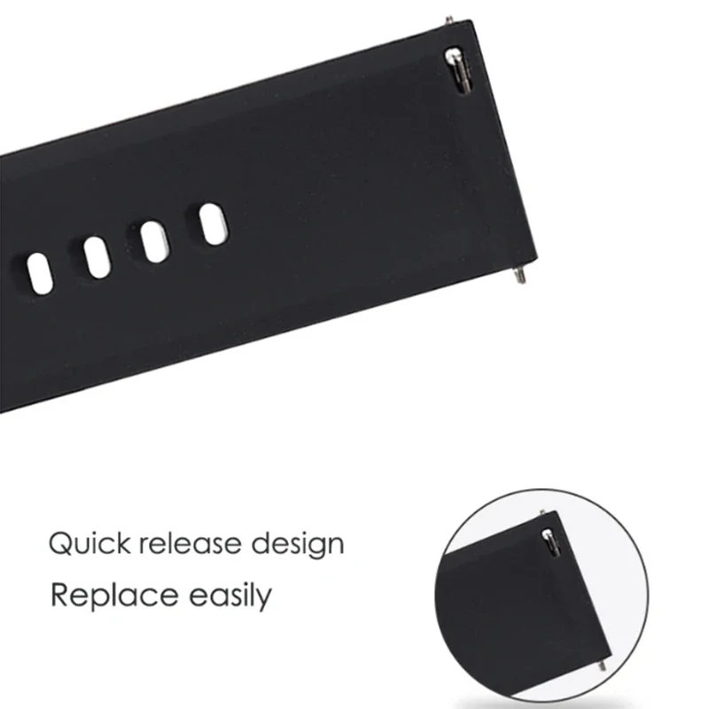 Hot Sell 20MM 22MM Silicone Watch Strap 20/22mm Universal Watchband Wristwatch Band for P22 Smartwatch &Other Watches Bracelet