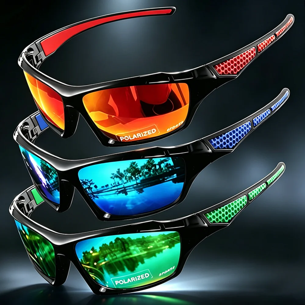 Fashion Sports Sunglasses Polarized UV Protection Personalized Glasses Round Frame Metal Men's And Women's UV400 Eyewear