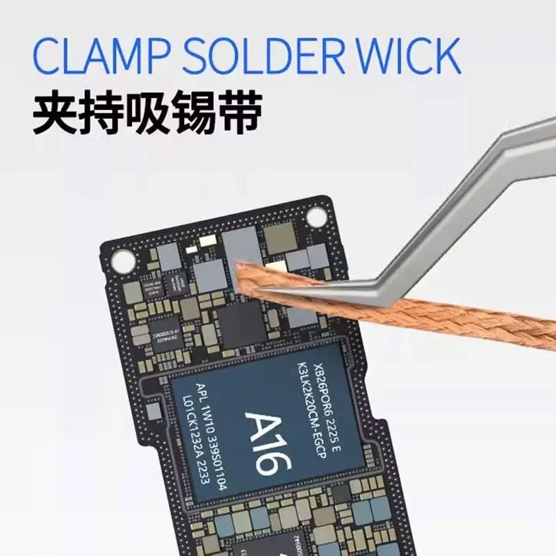 MECHANIC Aax-17 Tin Positioning Tweezers for Precise Clamping of Tin Wire Non-Slip and Wear-Resistant Made of Steel