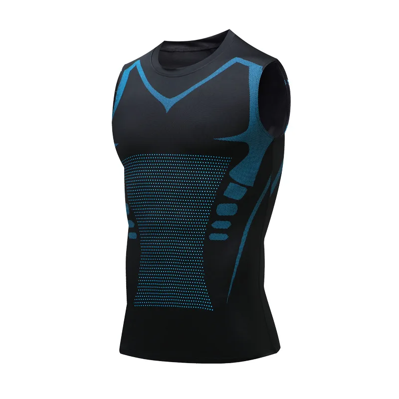 Mans Compression Tank Top Men Gym Shirt Sleeveless Quick Dry Sportswear Male Fitness Bodybuilding Vest Workout Muscle Top