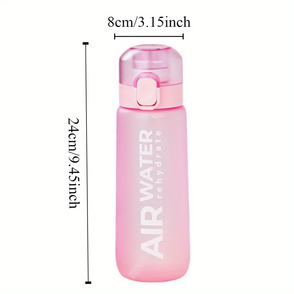 750ml/25oz Fruit Flavor Water Bottle 0 Sugar 0 Calories Sports Drinking Cup with 7 Fruit Pods Ideal for Fitness Sports Outdoor