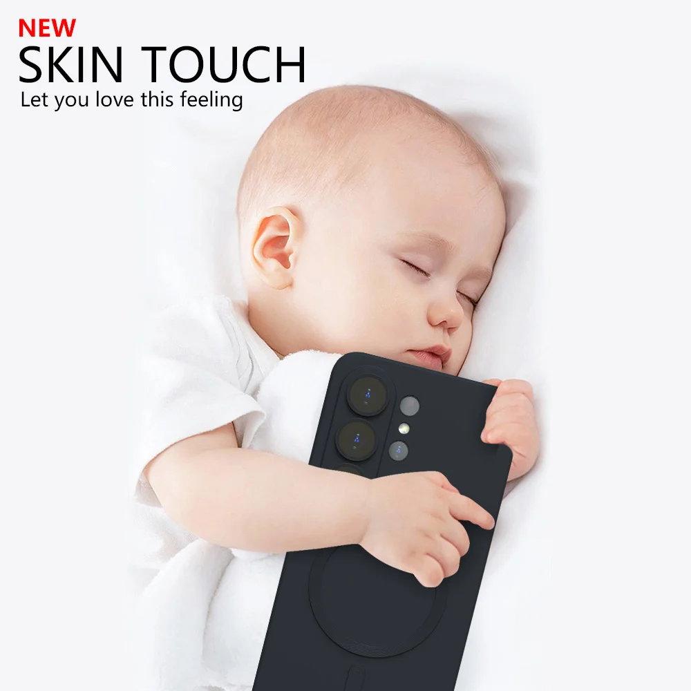 For Samsung Galaxy S26 Ultra S26 Plus S26 Magsafe Case A57 S26 S25 S24 S23 S22 Ultra Plus FE EDGE Soft Silicone Phone Back Cover