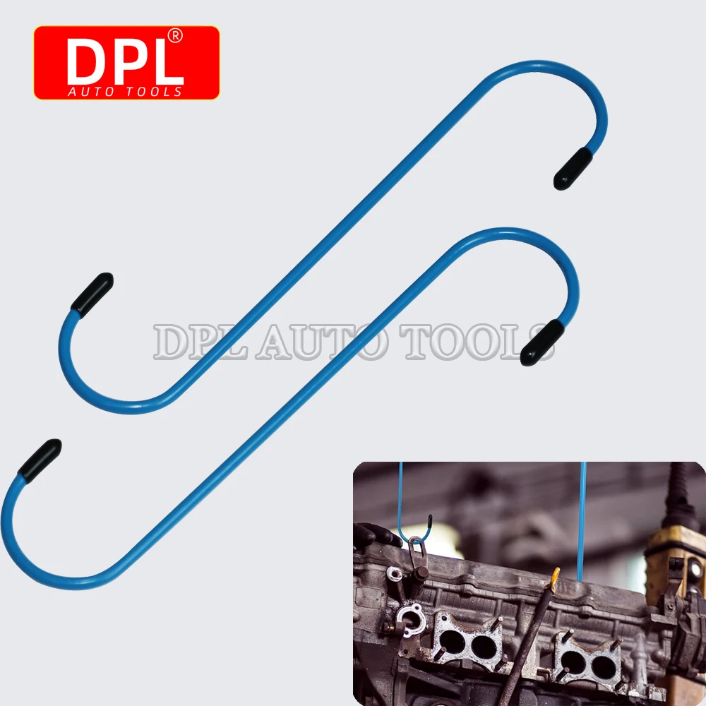 Car Brake Caliper Hooks Auto Brake Caliper Hangers Hooks with Rubber Tips Universal Tools for Brake Bearing Axle Suspension Work