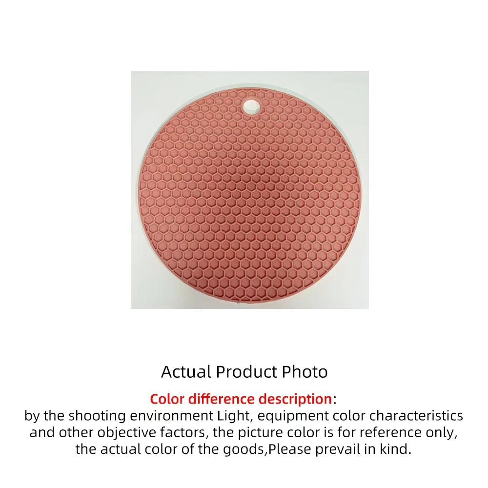Table Mat Tool Multifunctional Kitchen Silicone Tableware Mat, Round Anti Slip Coffee Cup Coaster, Pot Holder