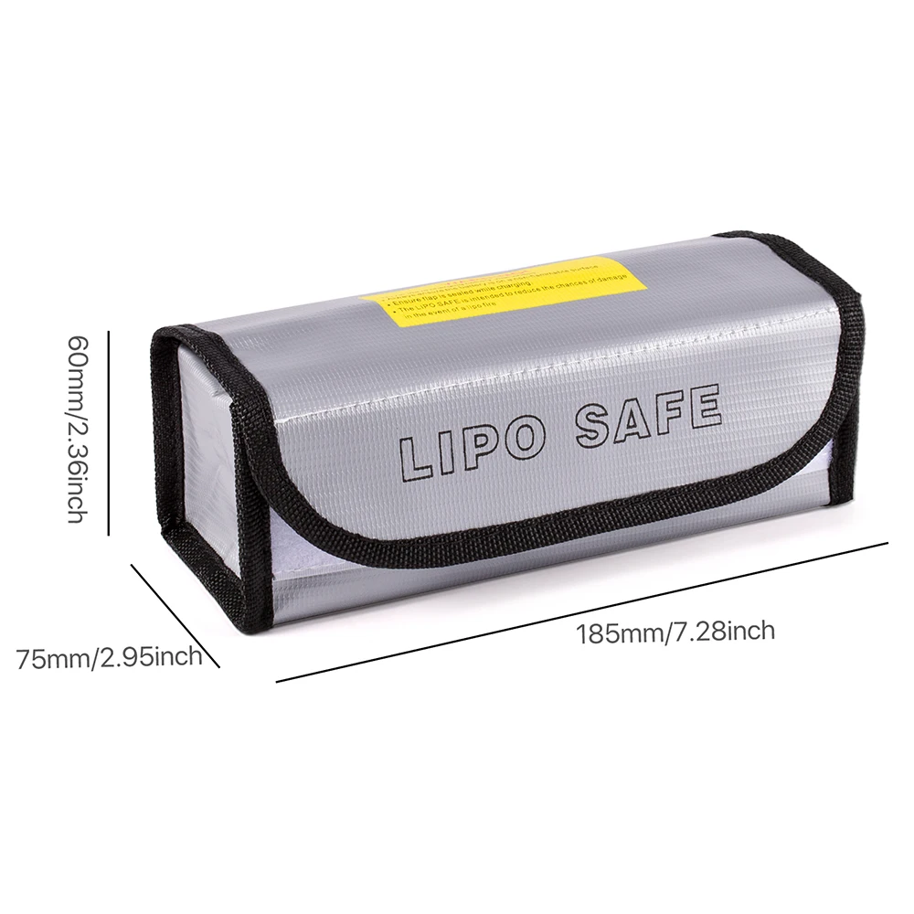 Lipo Guard Safety Bag Fireproof Explosion-Proof Portable Lipo Safety Bag for RC FPV Racing Drone Car Battery Safe