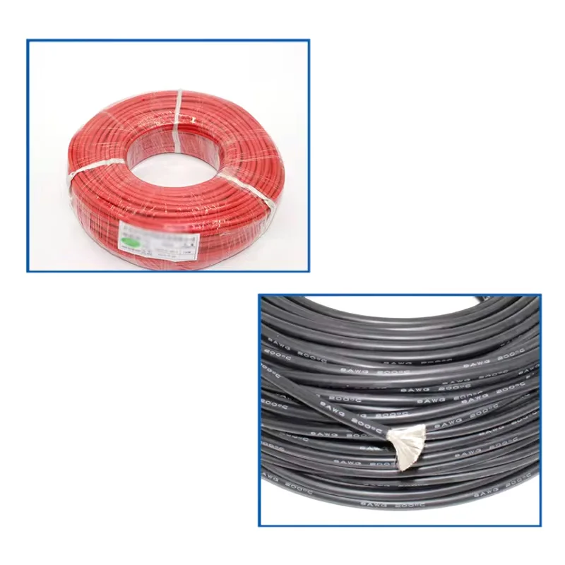 10 Meter/Lot High Quality Wire Silicone 10 12 14 16 18 20 22 24 26 28 30 AWG 5m Red and 5m Black Color