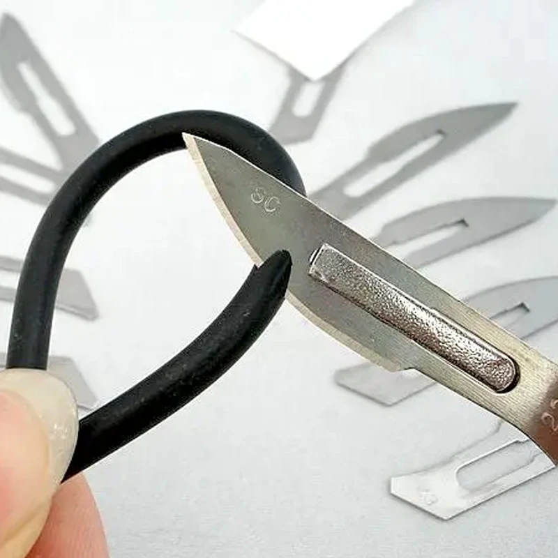 Stationery Knife Scalpel Blade 11 23 Surgical Handle Set Professional Cutter Craft Carbon Steel Metal Box Open DIY Multi Tool