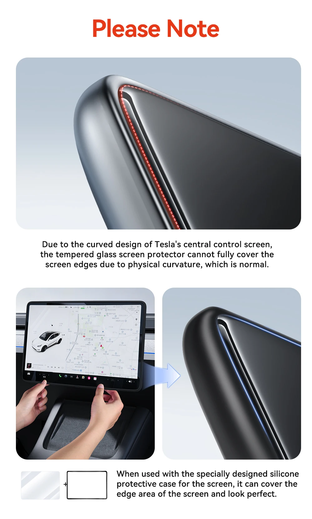 YZ For Tesla Model 3/Y/YL Highland 2025 2026 Tempered Glass Film Protector Matte Glare HD Center Control Touch Screen protector