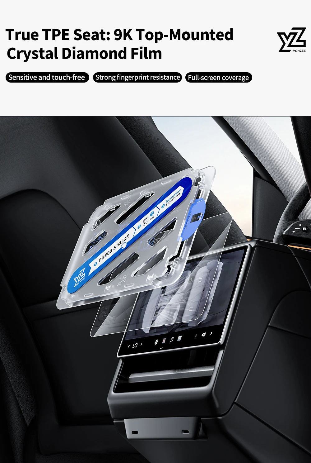 YZ For Tesla Model 3/Y/YL Highland 2025 2026 Tempered Glass Film Protector Matte Glare HD Center Control Touch Screen protector