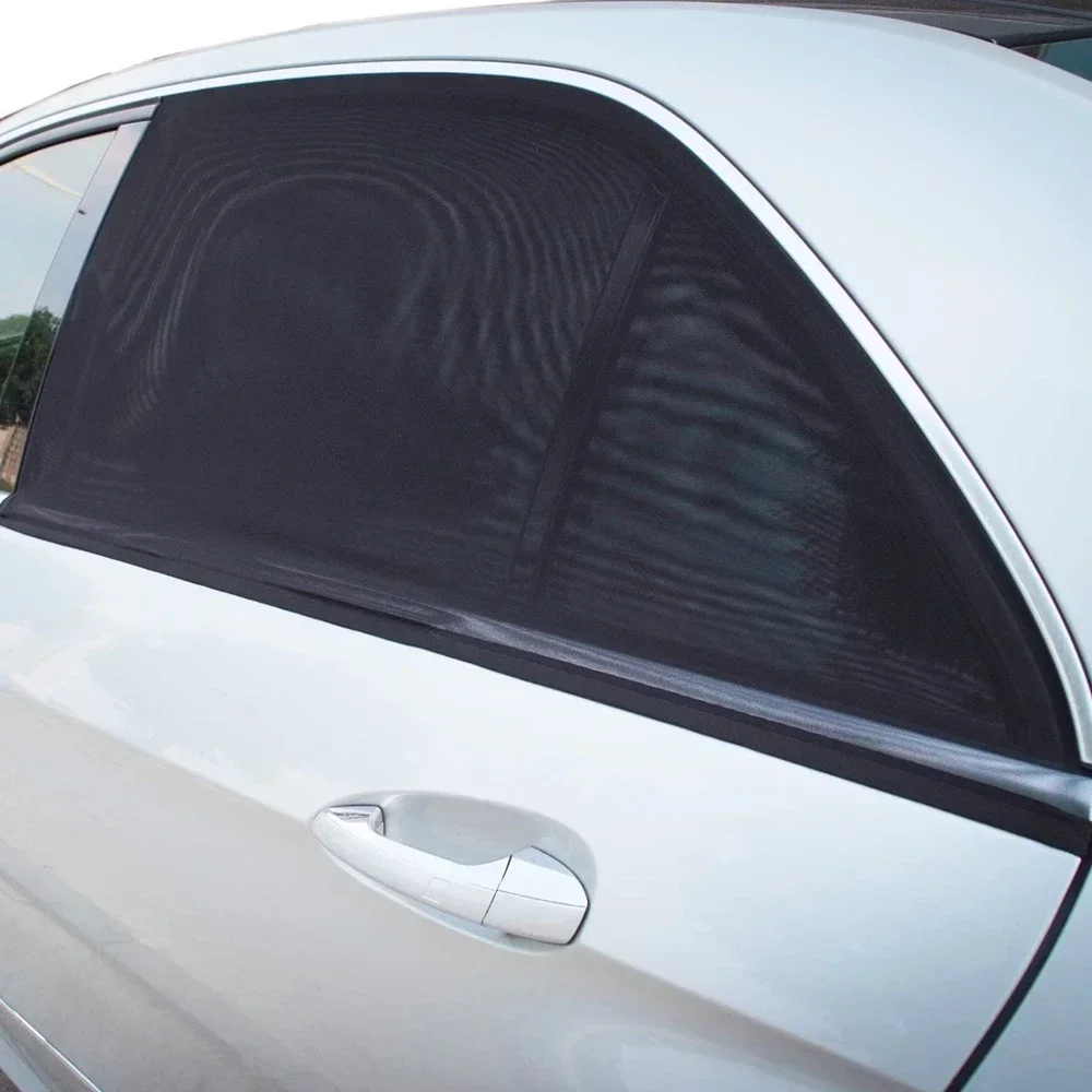 2 or 4pcs screen window set premium window sunshade breathable mosquito net for front and rear windows, UV protection Accessorie