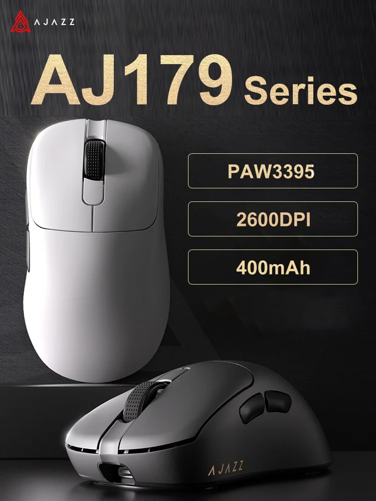 AJAZZ AJ179 Lightweight Wired And Wireless Mouse Ergonomic Macro Gaming Mouse Suitable For Personal Computers And Laptops