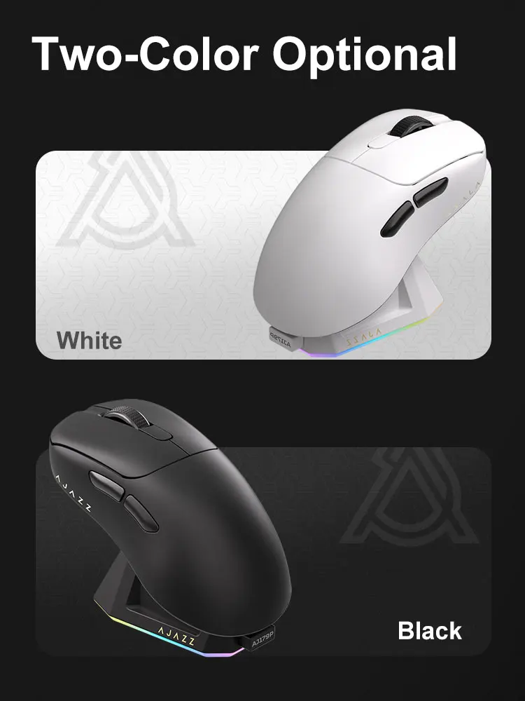 AJAZZ AJ179 Lightweight Wired And Wireless Mouse Ergonomic Macro Gaming Mouse Suitable For Personal Computers And Laptops