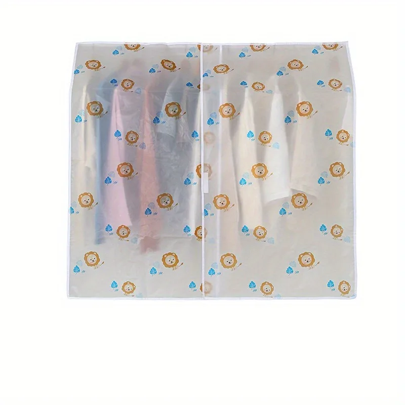 1pc Household Clothing Dust-proof Cover Translucent Dust-proof Clothing Cover Wardrobe Storage Suit Hanging Bag Dust-proof Bag