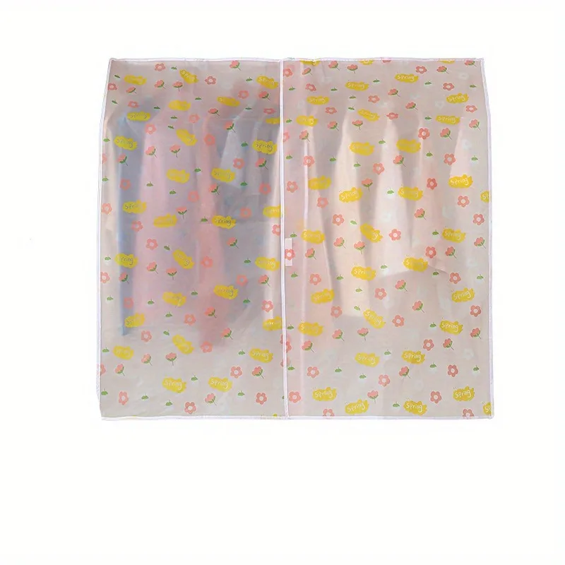 1pc Household Clothing Dust-proof Cover Translucent Dust-proof Clothing Cover Wardrobe Storage Suit Hanging Bag Dust-proof Bag