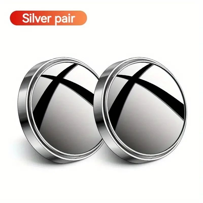A Pair of 360-Degree Adjustable Wide-Angle Blind Spot Mirrors, Reversing Mirrors, and Rearview Mirrors