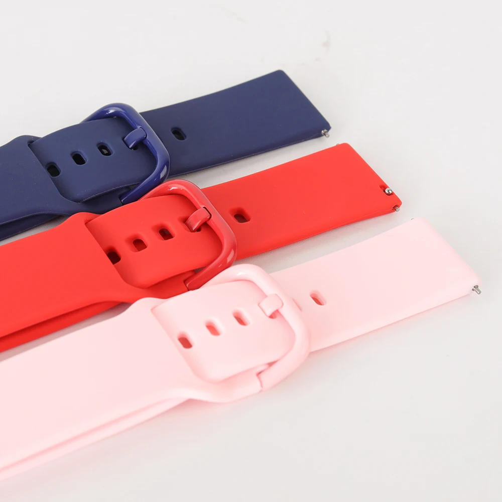 Strap For Amazfit Bip Max/6 5/balance 3 2/Active Max/2/GTS 4 Series Silicone Correa Bracelet 20mm/22mm Quick Release Watch Band