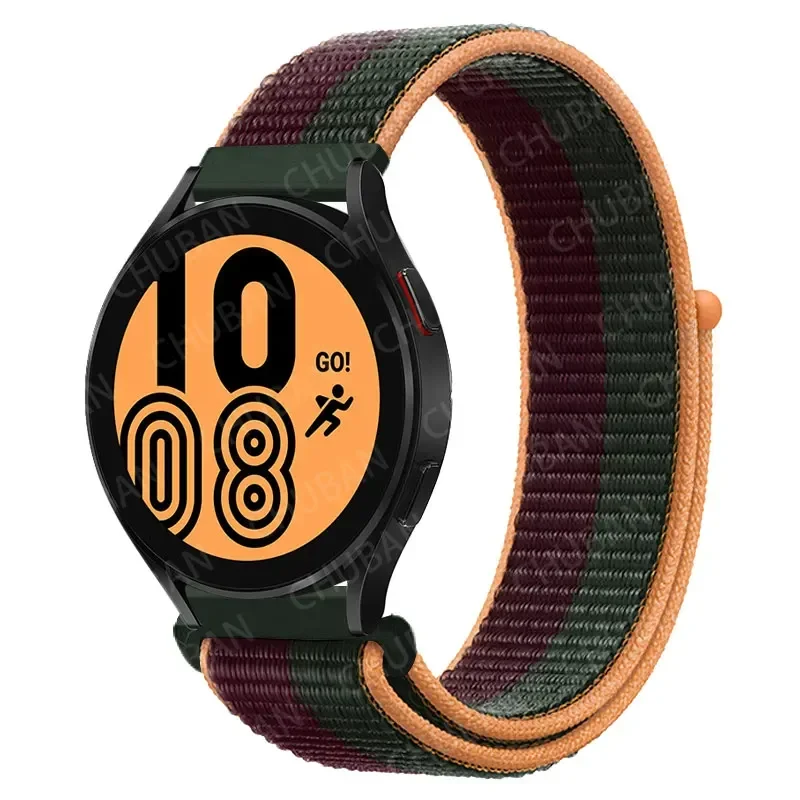 20MM 22MM Band For Samsung Galaxy Watch 6/5/4/5pro/4/6 Classic/active 2 Nylon loop sport bracelet huawei watch GT 4-2-2e-3 Strap
