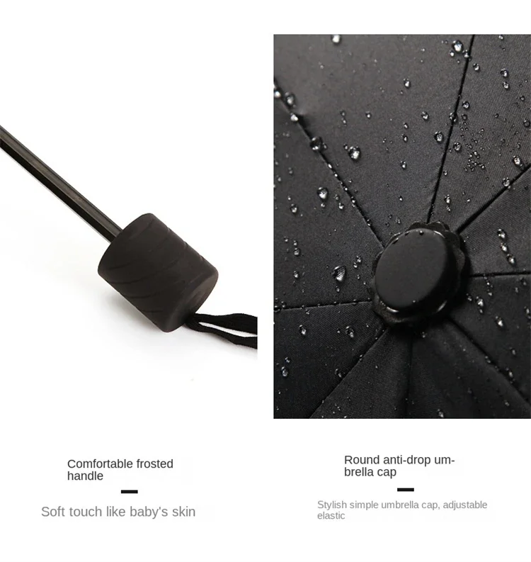 130CM Oversized Folding Umbrella Windproof and Waterproof Large Sun and Rain Umbrella for Travel and Family Use