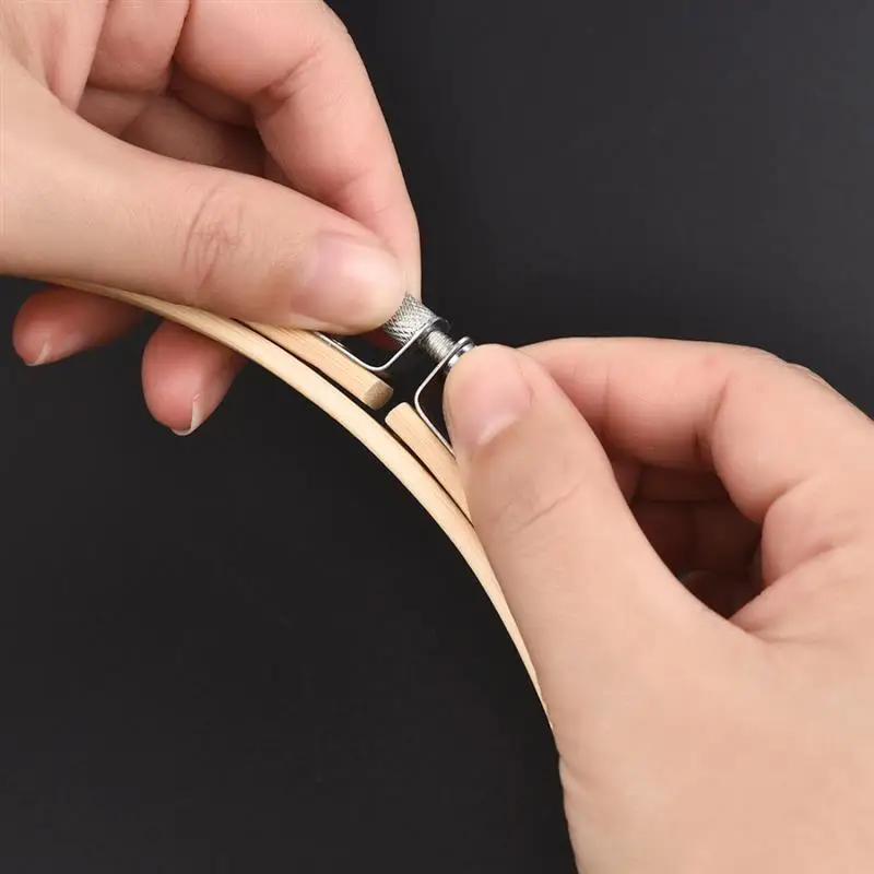 10pcs/Set 10-30cm Wooden Embroidery Hoops Frame Set Bamboo Embroidery Hoop Rings For DIY Cross Stitch Needle Craft Tool