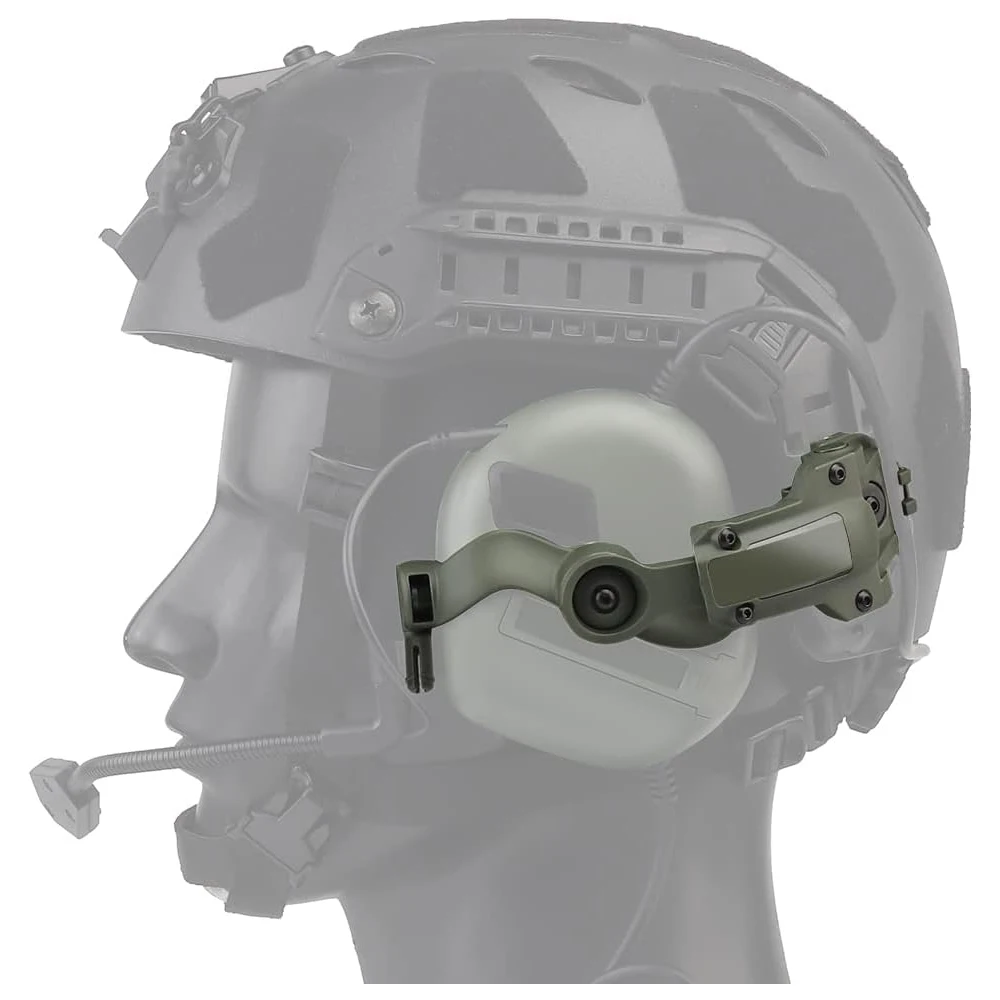 Headset Bracket Multiangle Rotation Helmet Rail Adapter Fit OPS Core ARC and Team Wendy Rail Headphone Mount
