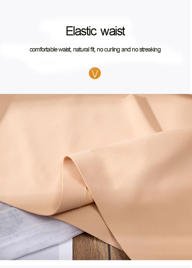 3Pcs Plus Size Underwear Women's Panties Ice Silk Solid Color Ladies Seamless Underpant Girls Briefs Breath Sexy Lingerie Female