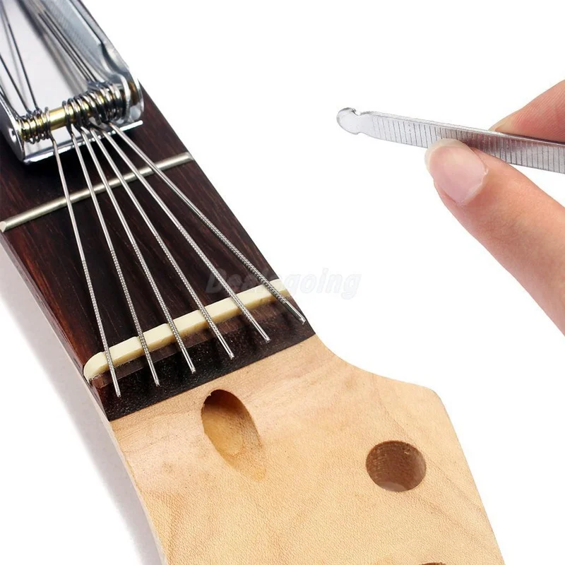 Metal 13 Sizes Long Shaft Files Electric Guitar Bass Ukulele Saddle with Nut Polish Tools